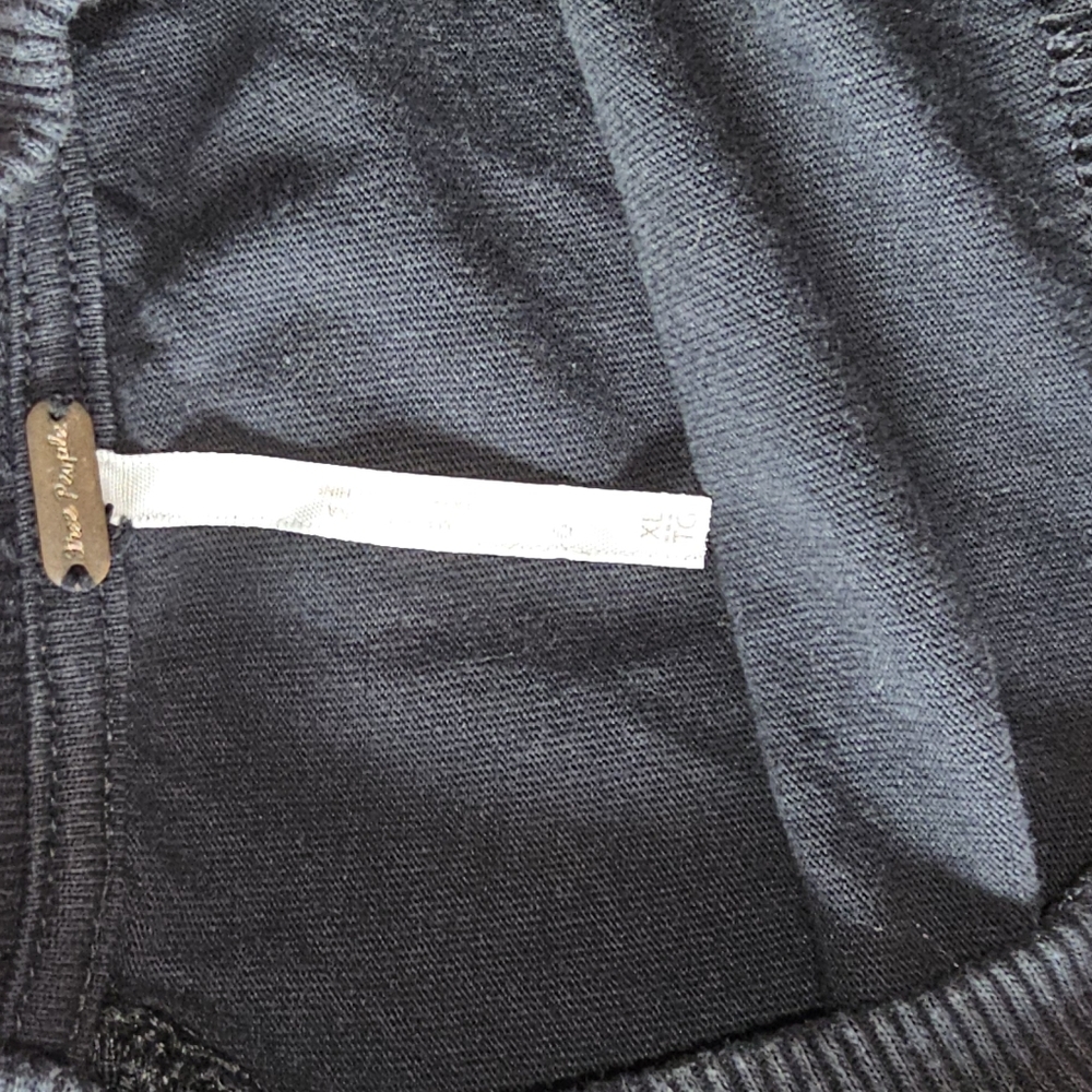 Free People Black Eyelet Top, Size XL worn a handful of Times